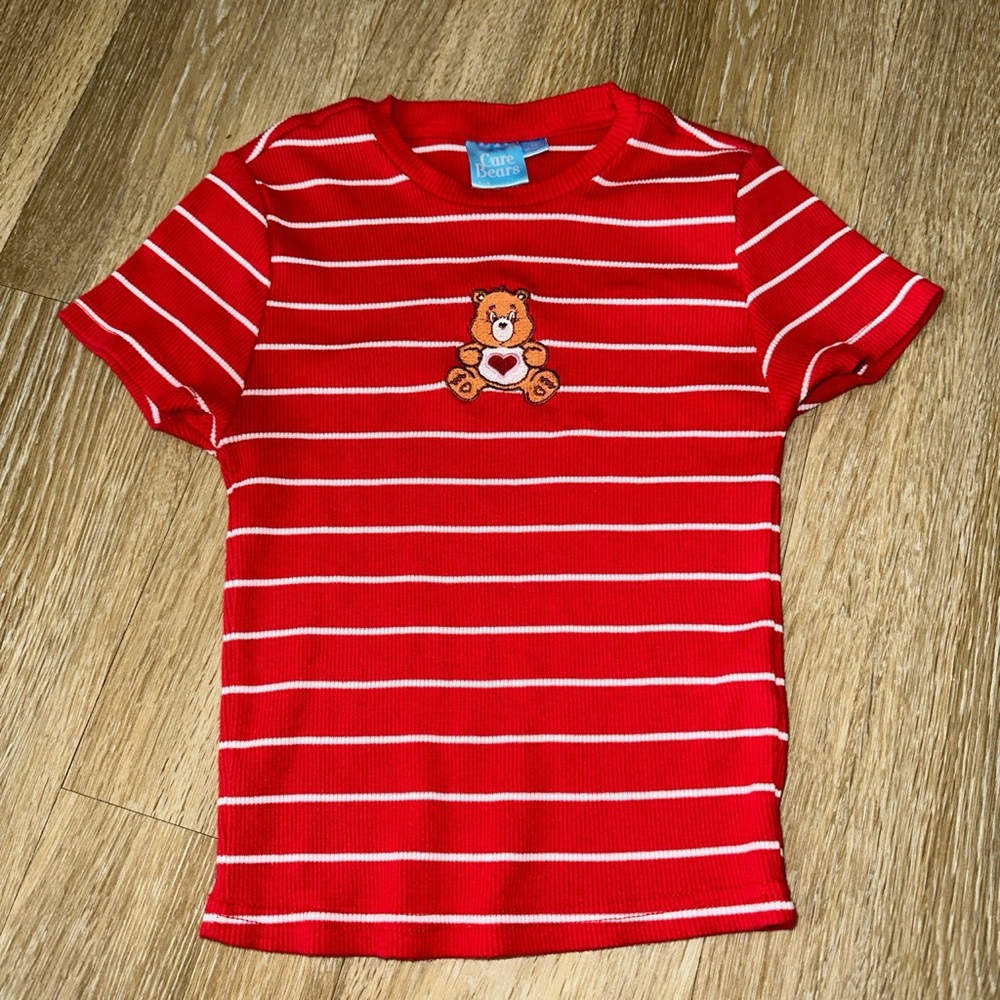 Red carebear shirt